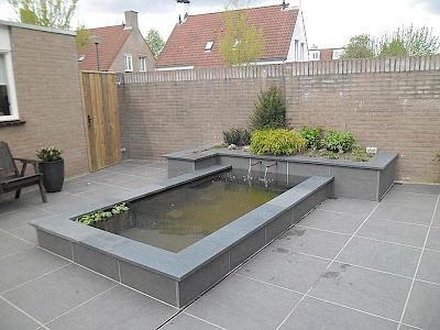 Afbeelding: Moderne onderhoudsvriendelijke tuin